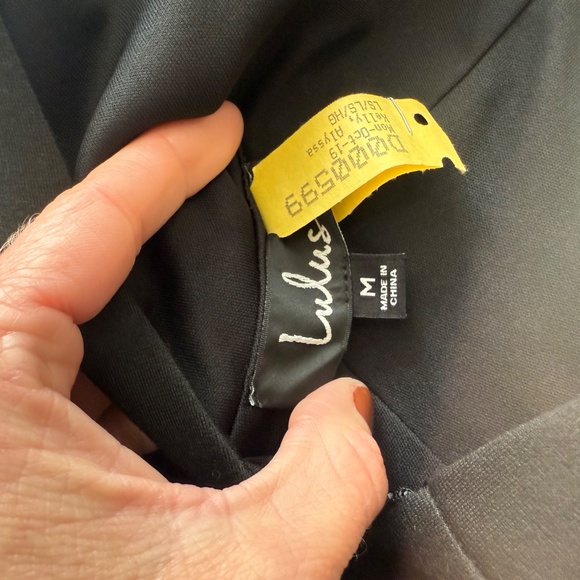 Lulus Big City Dreams Black Lace Bodycon Dress - Size Medium - Picture 6 of 6